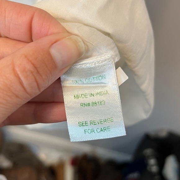 Lilly Pulitzer White Embroidered Cotton Alfa Tunic Top Swim Cover Up Sz M - Picture 7 of 11